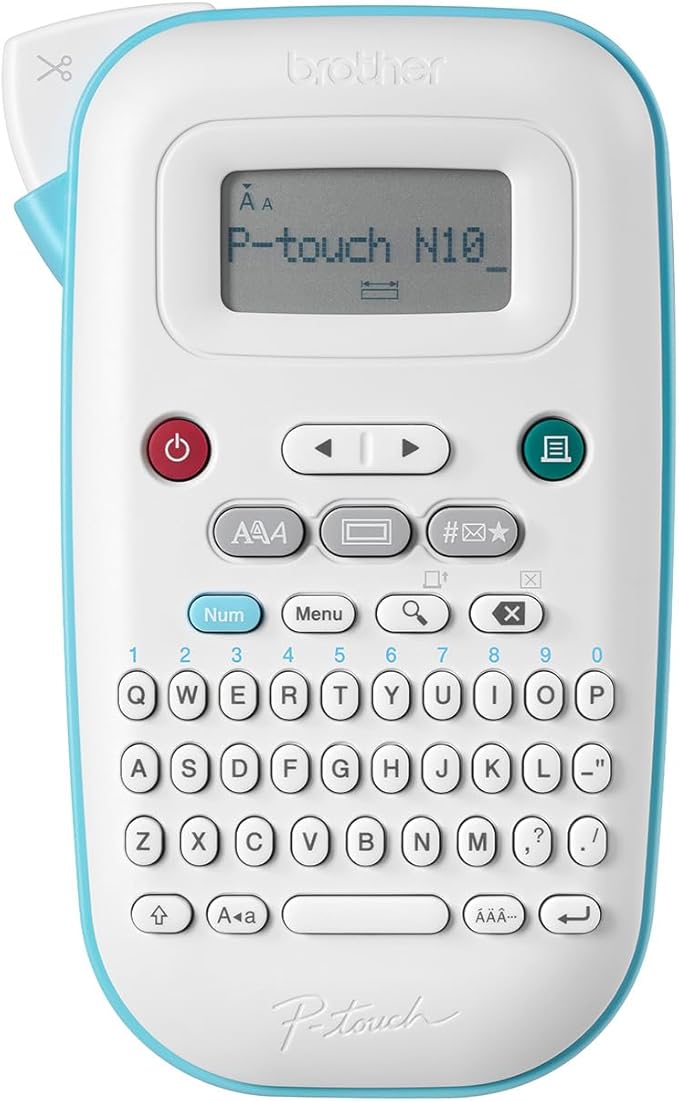 Brother P Touch Pt N10 Personal Handheld Label Maker Portable And Prints P Touch Btag 12 12mm Wide Color Personalized Label Tapes