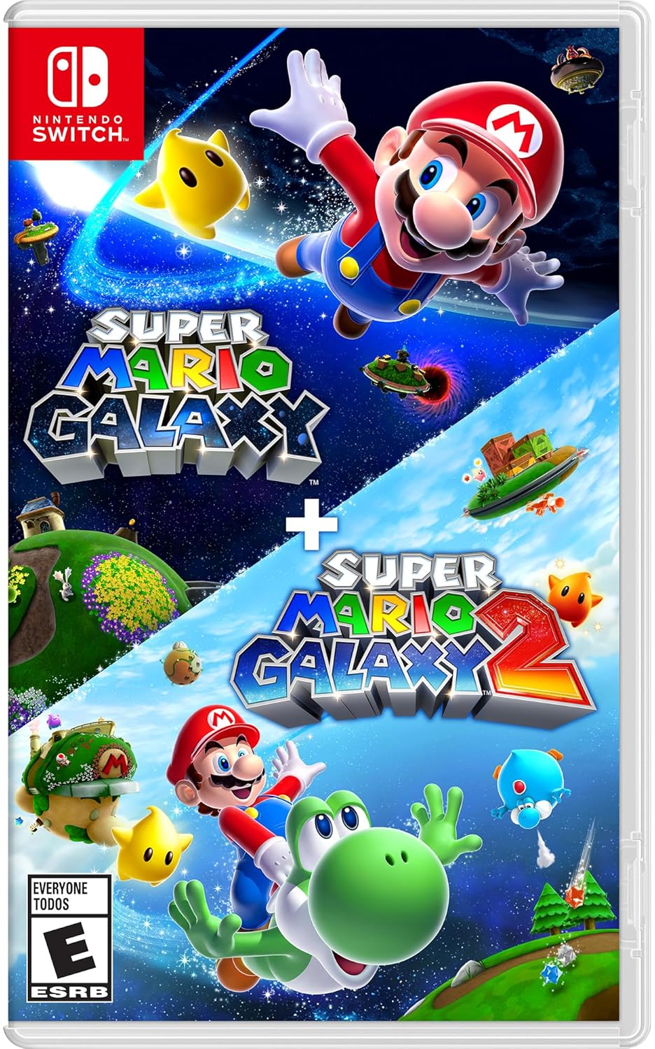 Super Mario Galaxy 1 2 Box Art