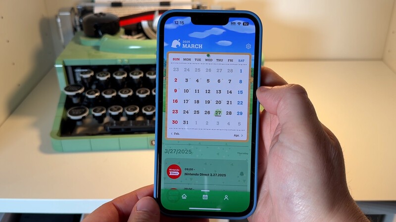 Animal Crossing Calendar View