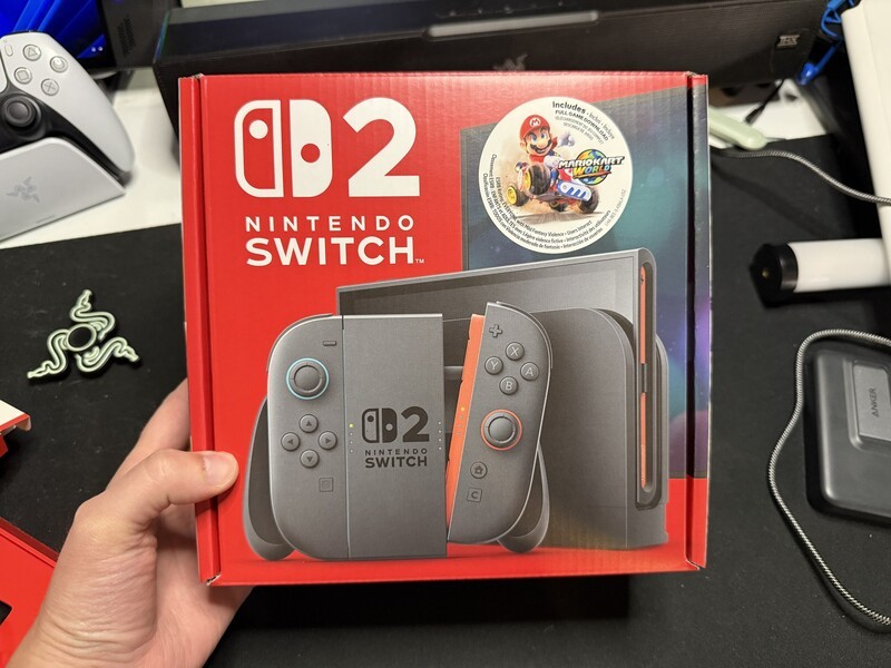 Switch 2 Box In Hand Black