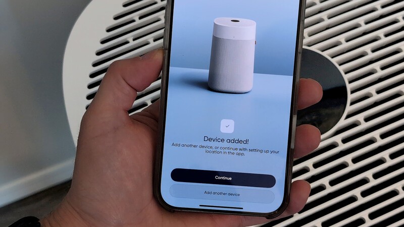 Blue Pure Device Added On App