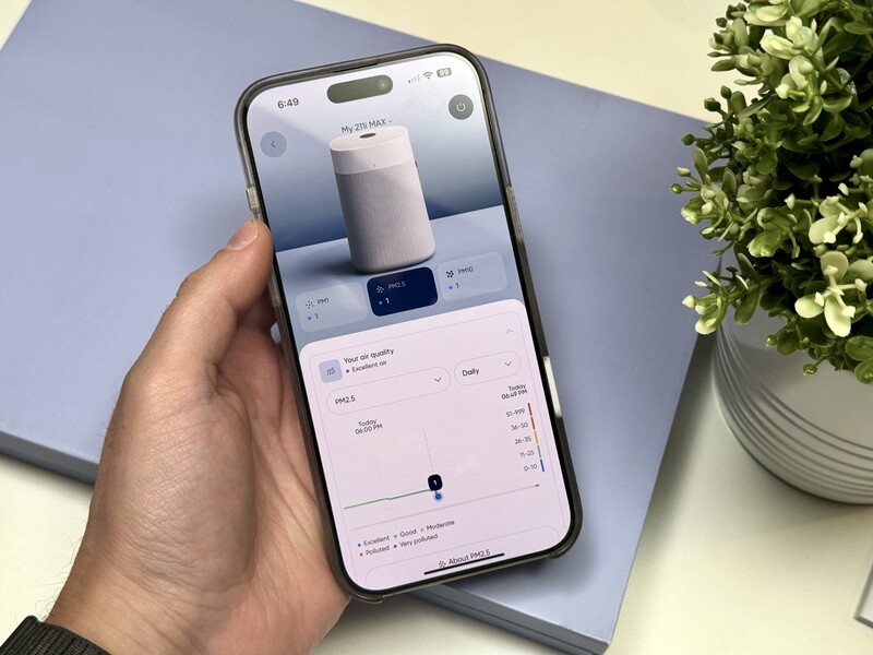 Blue Pure W App On Iphone