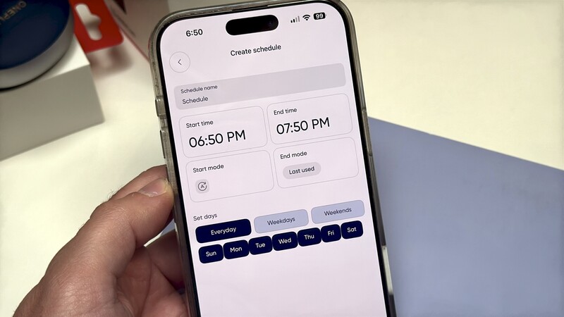 Set Schedule Blueair App