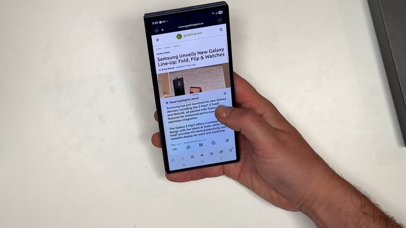 Z Fold 7 Audio Highlights