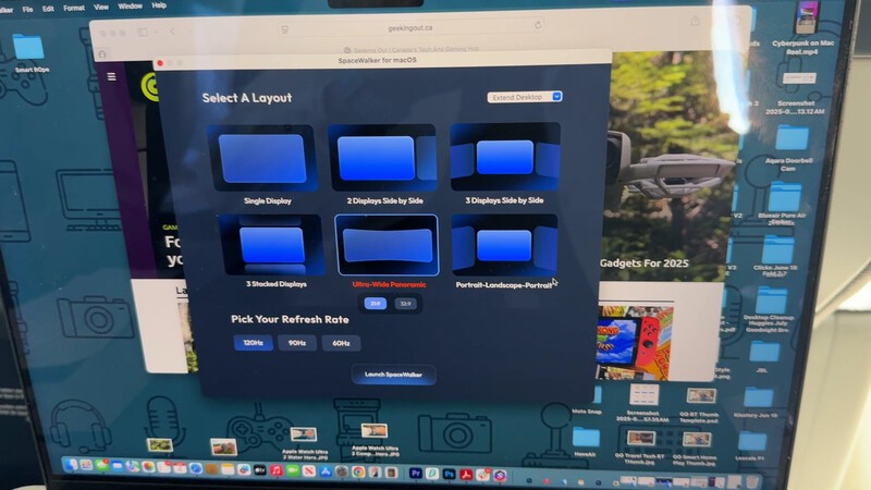 Viture Pro Select A Layout