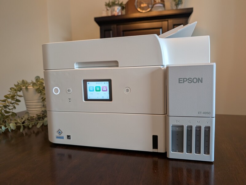 Epson Ecotank Et 4950 Wireless Printer Colour Display Level