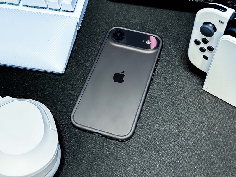 Iphone Air Hero Black And White Desk