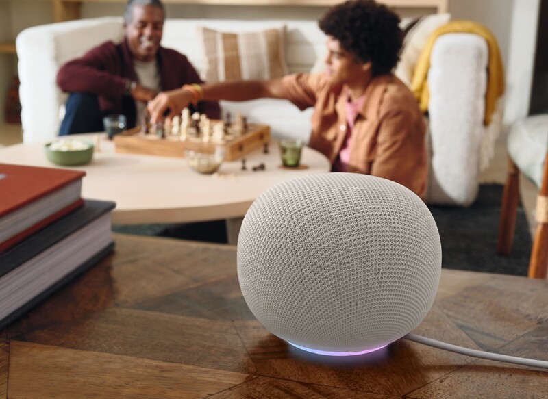 Google Home Speaker With Light Ring   Porcelain