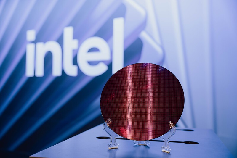 Intel Wafer From Tech Tour 2025