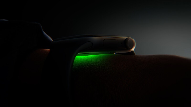 Optical Heart Sensor Lit Up