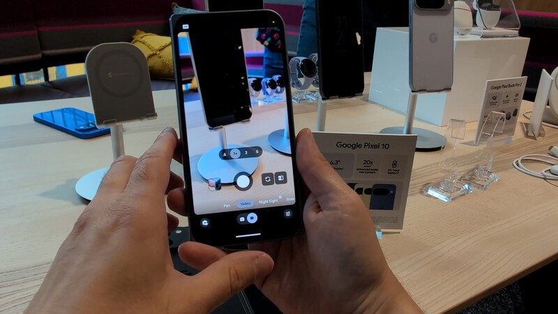 Pixel 10 Pro Fold Shooting Video