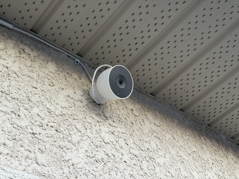 Nest Cam Installed Wide Shot