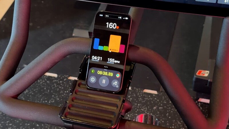 Peloton Crosstraining Bike Phone Tray Heart Rate Zone