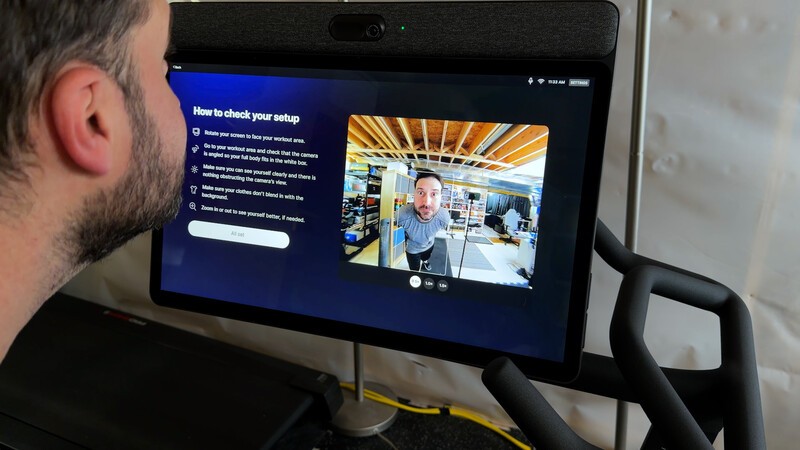 Peloton Iq Camera Look Screen