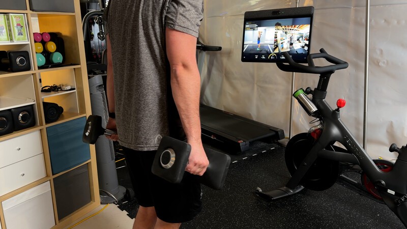 Swivelled Screen With Dumb Bells