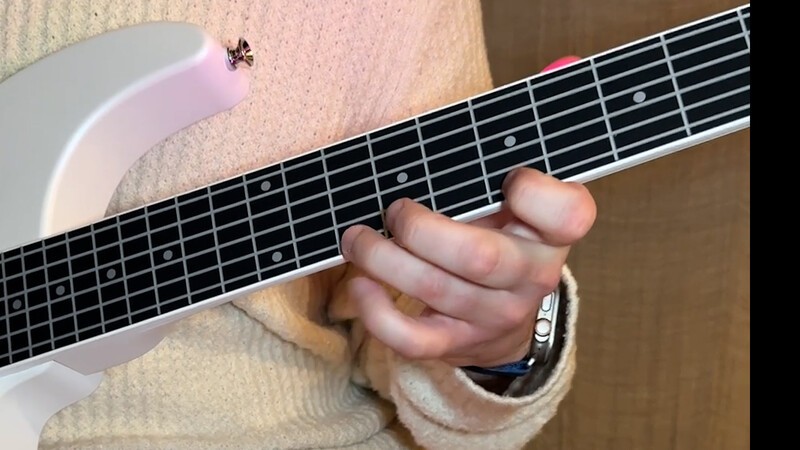 Aeroguitar Freboard Closeup