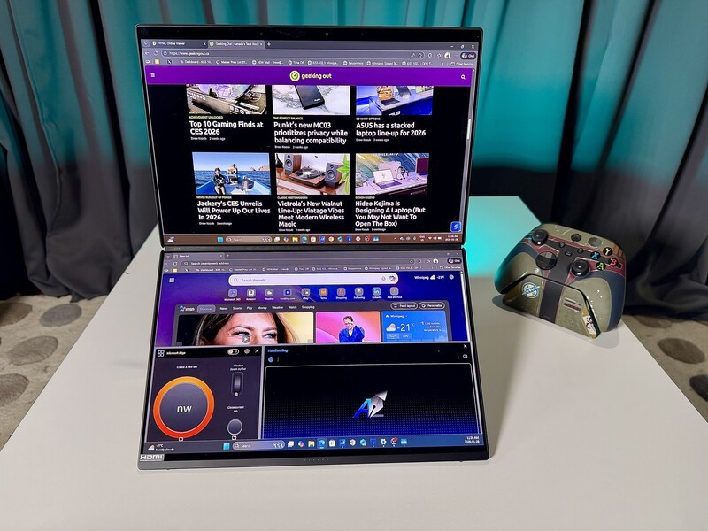 Asus Zenbook Duo 2026 Blue Hero Option Dual Displays