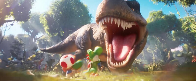 T Rex Super Mario Galaxy Movie Trailer
