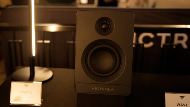 Victrola Walnut Speaker   Front Facing