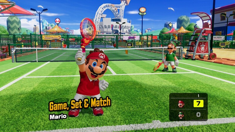 Mario Tennis Fever Mario Wins