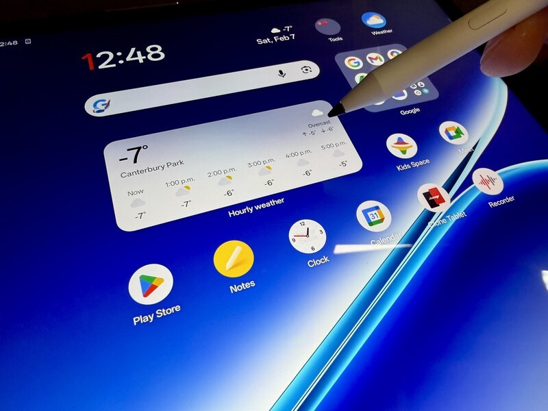 One Plus Pad Go 2 Weather Widget Home Screen