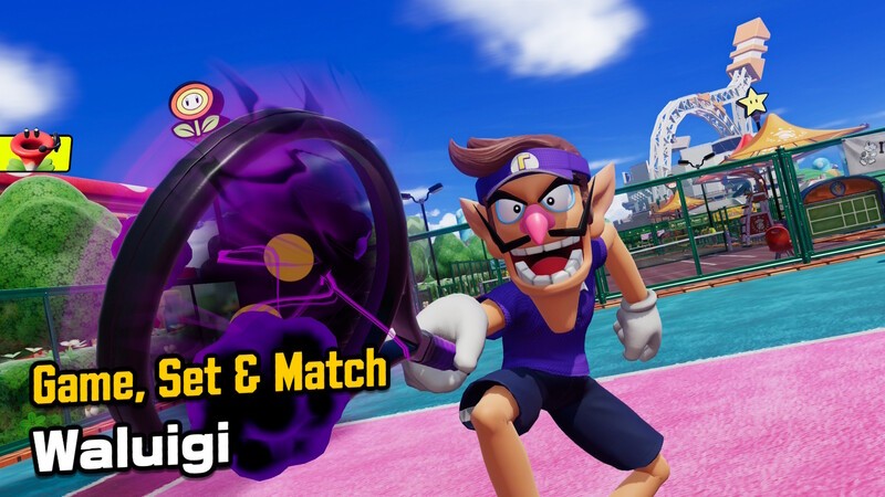 Waluigi Wins Mario Tennis