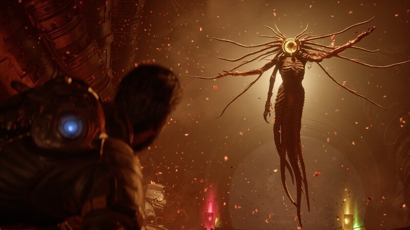 Saros Gameplay Boss Battle Playstation