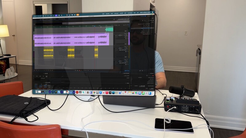 Xreal One Pro Virtul Screen Work Through Table Reverse