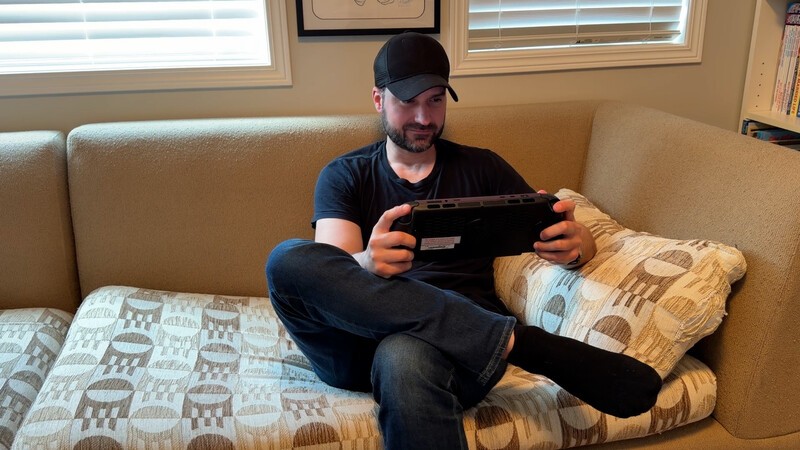 Msi Claw Gaming On Couch Drew Kozub