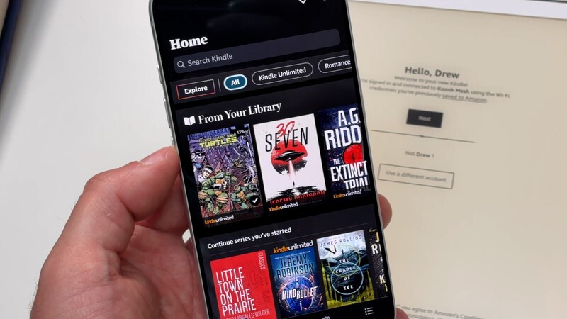 Kindle App Library Closeup