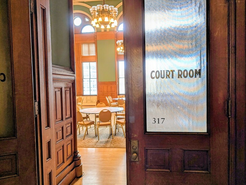 Landmark Center Dillinger Courtroom Door