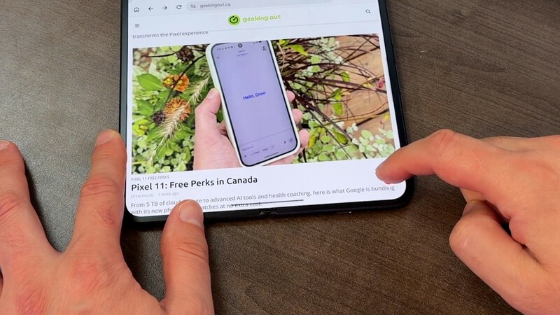 Pixel 11 Pro Fold Geeking Out