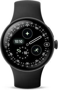 Google Pixel Watch 4 45mm   Android Smartwatch With Heart Rate And Sleep Tracking   40 Hour Battery   Fitness Tracking   Google Ai   Matte Black Aluminum Case   Obsidian Active Band   Wi Fi