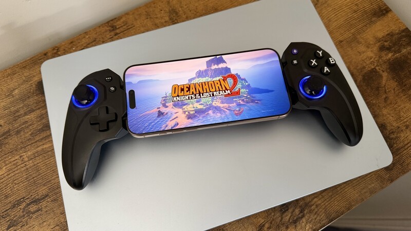 For the best gaming experience, slide your iPhone into a controller!