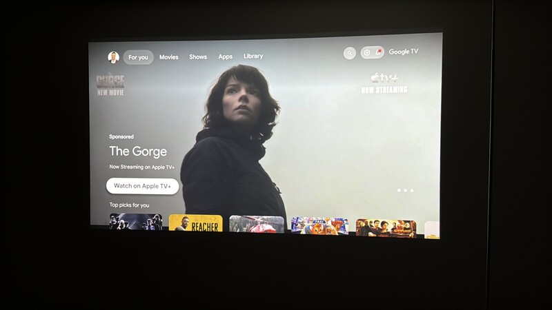 Epson Ef22 Appletv The Gorge Google Tv Hero