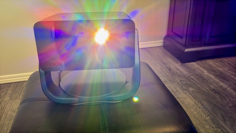 Epson Ef22 Projector Light On Rainbow Flare