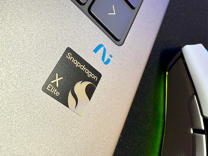 Snapdragon X Elite Qualcomm Logo On Hp Laptop