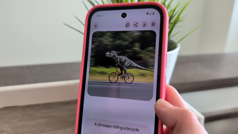 Pixel Studio Prompt Dino Riding Bicycle