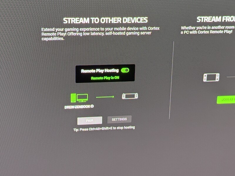 Remote Play Enabled And Pair Screen